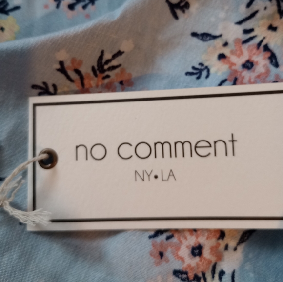 No Comment NWT Women's Large One Shoulder Floral Blouse - Picture 6 of 8